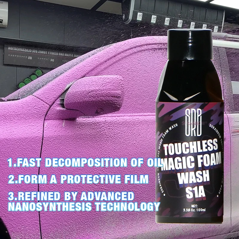 Car Wash Soap Pink Purple Snow Foam Safe for Cars Trucks Motorcycles RVs Works with Foam Cannons Guns or Bucket Washes