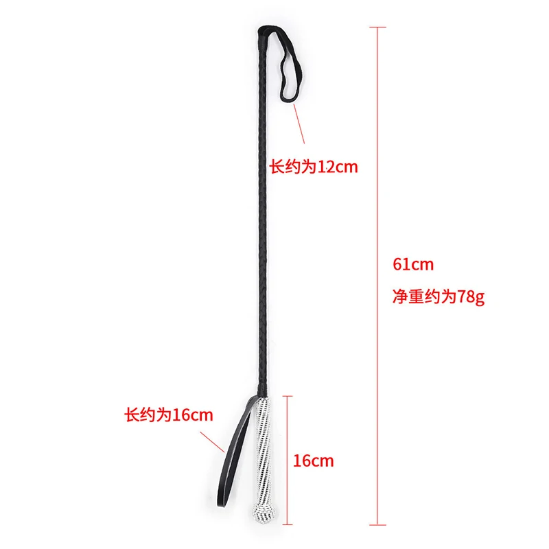 Crystal Handle Riding Crop PU Leather Whip Premium Quality Leather Crops Equestrianism Horse Whips 6