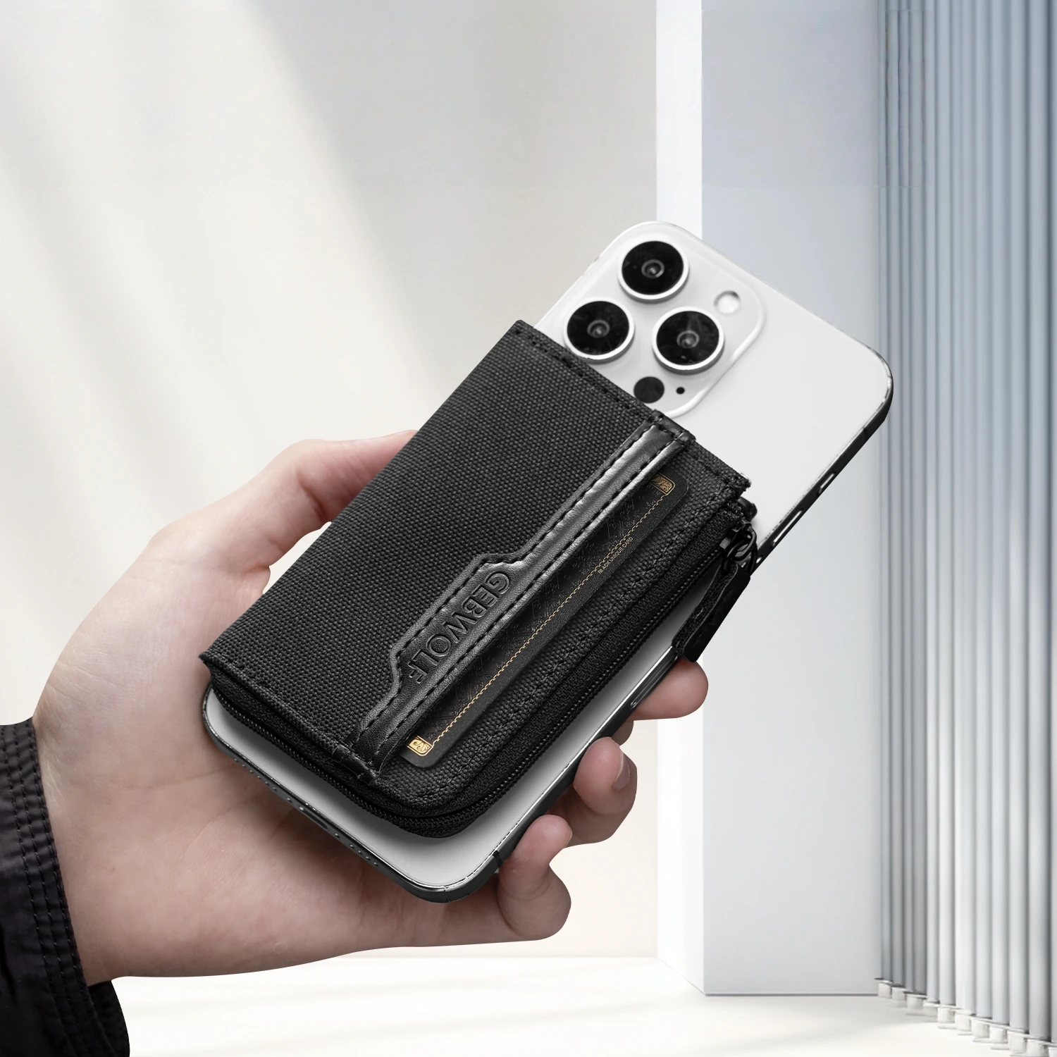 Enhanced Magnetic RFID-Blocking Phone Wallet and Card Holder