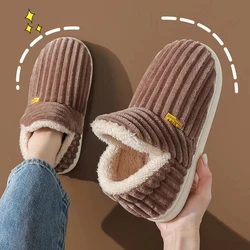 Cozy Winter Faux Fur Slippers - Plush Indoor Slides - 38-39(fit37-38) (Brown 2)