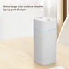 600ML Luminous Air Humidifier Double Spray Port Essential Oil Aromatherapy Humificador Cool Mist Maker Purify for Home Office 2