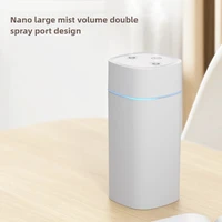 600ML Luminous Air Humidifier Double Spray Port Essential Oil Aromatherapy Humificador Cool Mist Maker Purify for Home Office 2