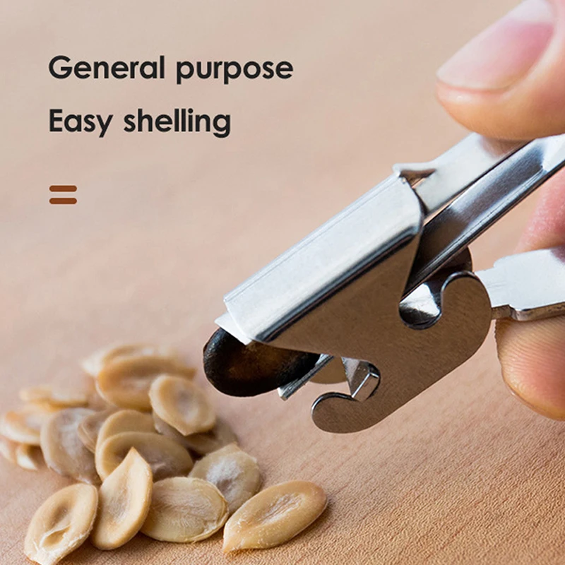 Description Picture 5 of item1Pc Stainless Steel Melon Seed Peeling Artifact Pine Nut Opening Device Melon Seed Peeler Peanut Sheller Shell Opener