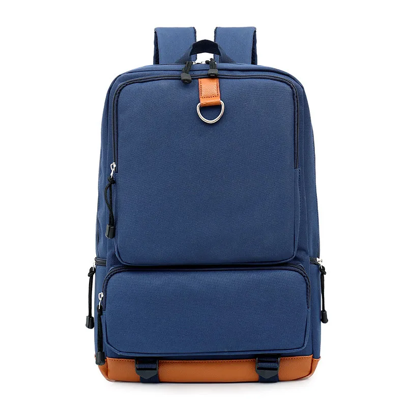 Large Capacity Backpack Men Laptop Backpacks 15.6 Oxford Black Solid High School Bags Teen College Boy Gril Student Backpack