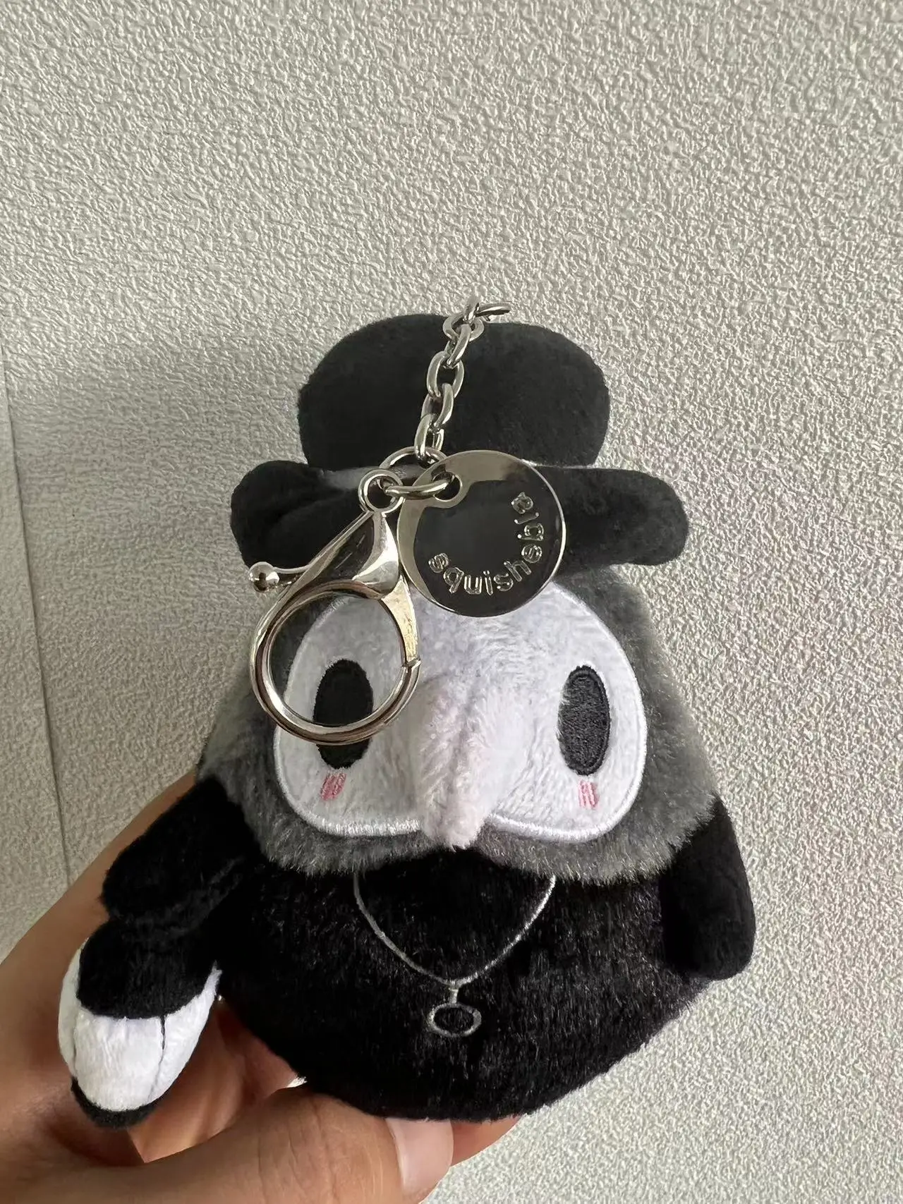 Wholesale 20pcs/lot High Quality 12cm  Animal crow Bird Beak Doctor Plush Toy Keyring Small Pedants Key Chain Gifts 3