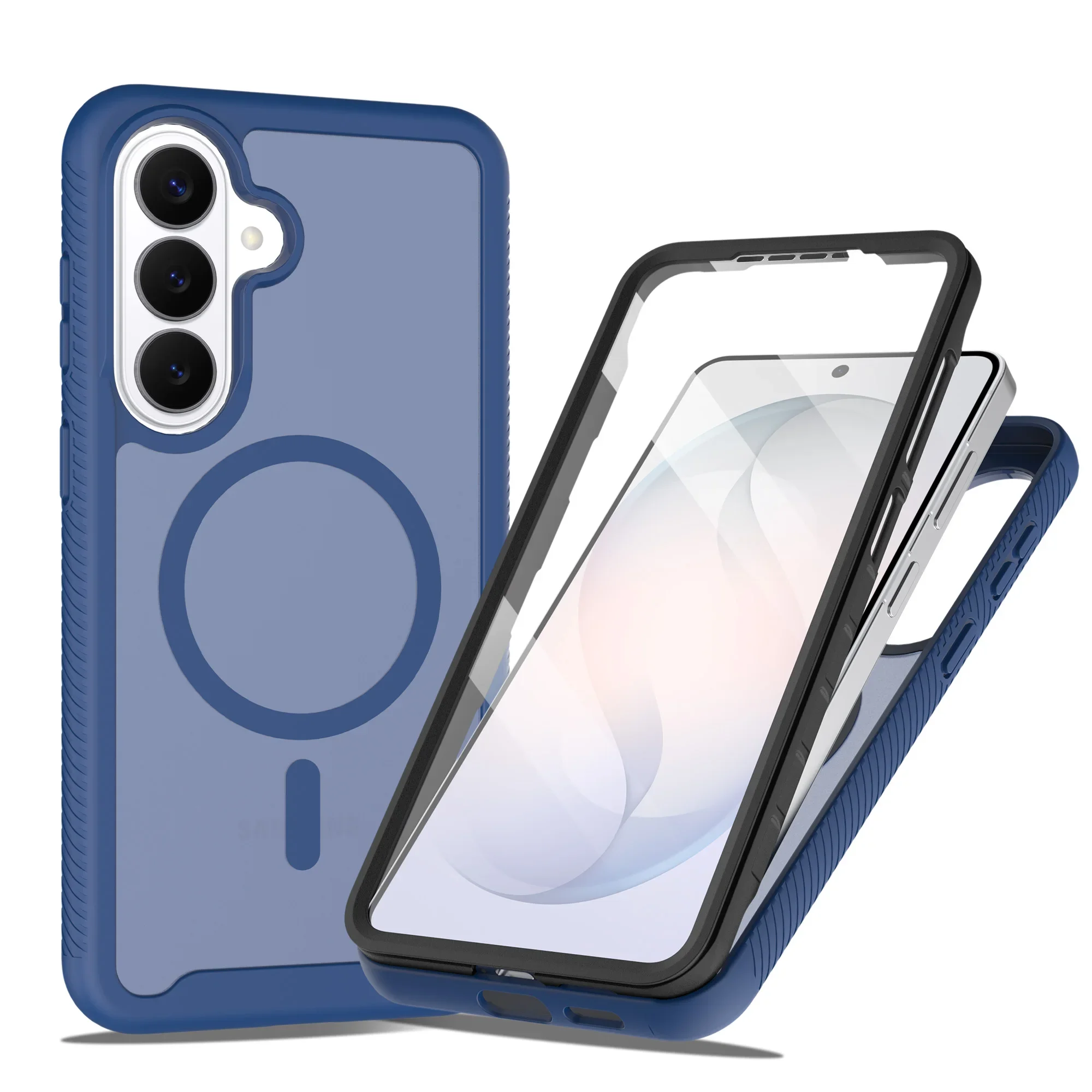 Heavy Duty Shockproof Magnetic Armor Case with PET Screen Protector