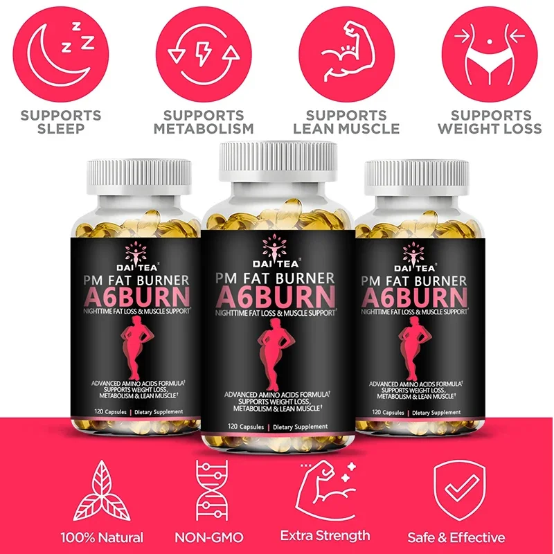 Fat Burner Nighttime Fat Burning Supplement Appetite Suppressant Energy Supplement Premium Weight Management Metabolism