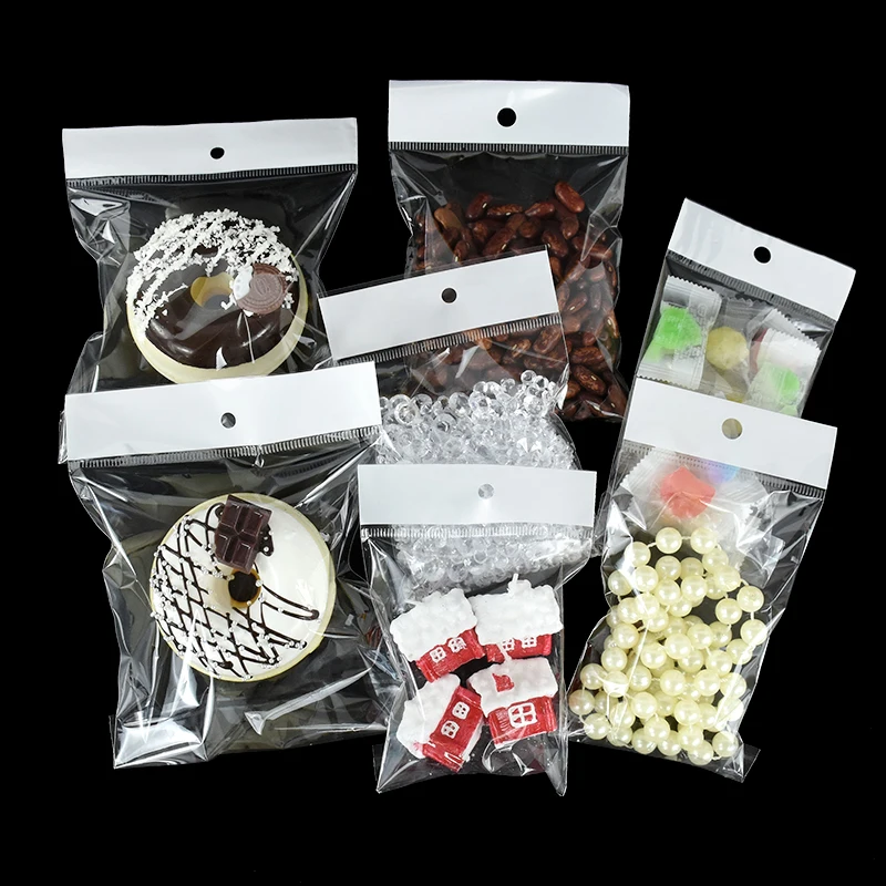 100pcs Transparent Plastic Bags OPP Sealing Bags Jewelry Candy Packing  Pouches Resealable Party Gift Packaging Bag Storage Item - AliExpress