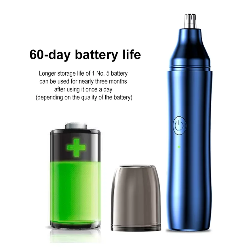 1 set of ear and nose hair trimmer, eyebrow shaper and facial hair remover, compact portable design, men's gift