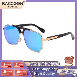 2022 Fashion Luxury Retro Pilot Oversized Sunglasses For Men Classic Elegant Cool Driving Fishing Uv400 Big Sun Glasses Shades