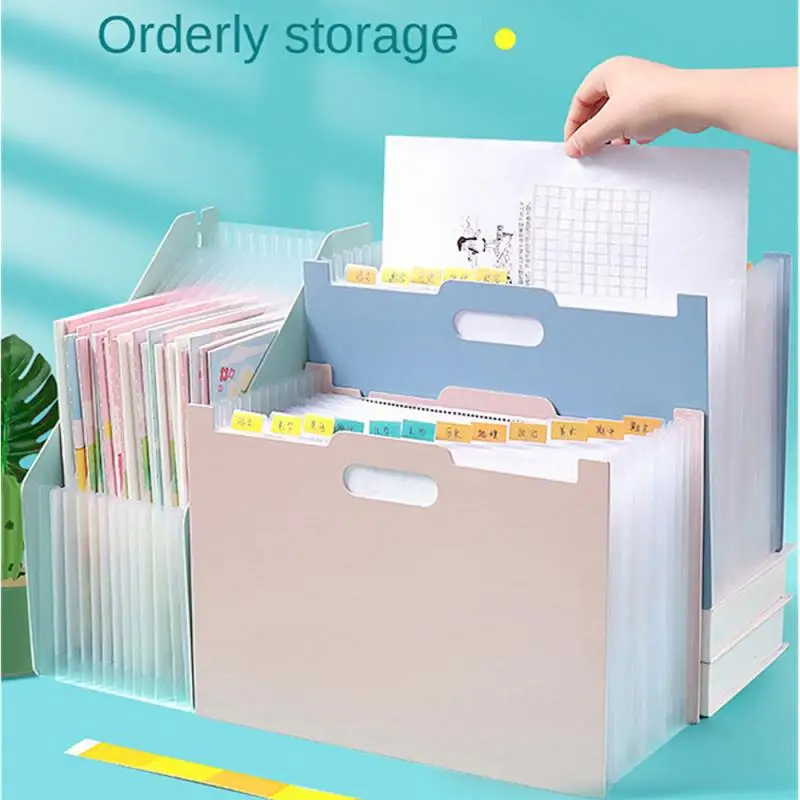 Desk File Folder Document Paper Organizer Storage Holder Multilayer School Office Stationery Holder A4 File Paper Organizer