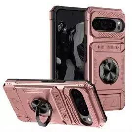 Étui de qualité militaire pour Pixel 9 XL Pixel 9 Pixel 9Pro Anneau rotatif magnétique Béquille Protection robuste contre les chutes_voghion.com