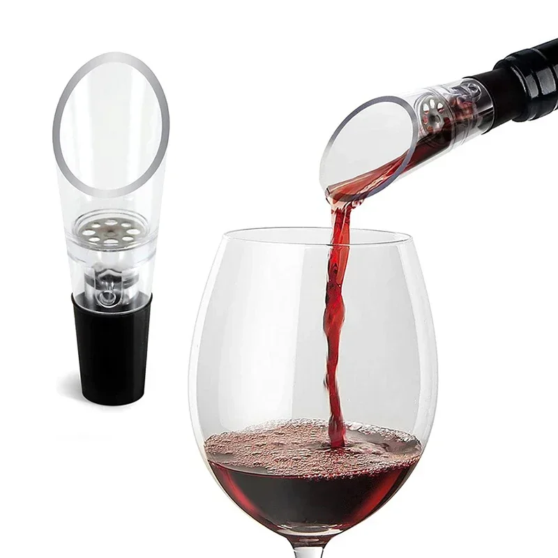 

New Acrylic Wine Aerator 360 Degrees Rotating Wine Pourer Wine Bottle Stopper Portable Wine Pourer Wine Accessories Bar Tools