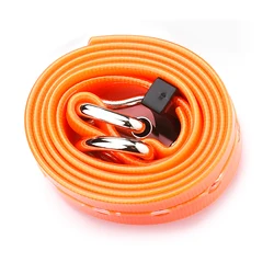 Premium Adjustable 75CM Durable Waterproof Large Dog Collar in Pure Color (Orange)