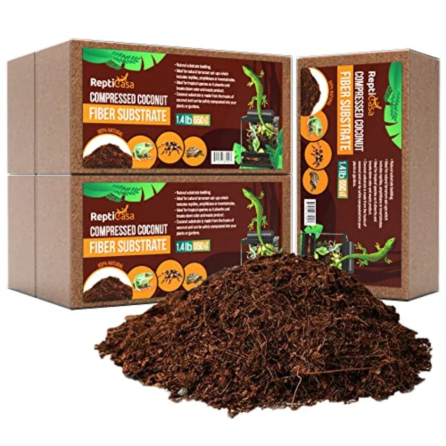 Natural Coconut Fiber Bedding for Reptiles