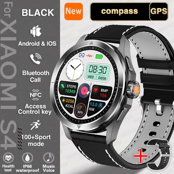 For Xiaomi S4 Ultra Outdoor Sports Smart Watch Men AMOLED Screen NFC GPS Compass Heart rate Waterproof Bluetooth Call SmartWatch 13