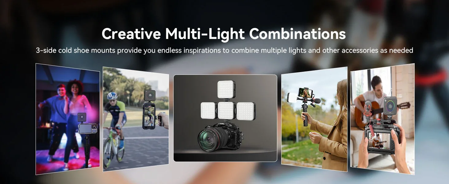 SmallRig P108 RGB Video Light 360° Portable LED Camera Photography Lighting 2500