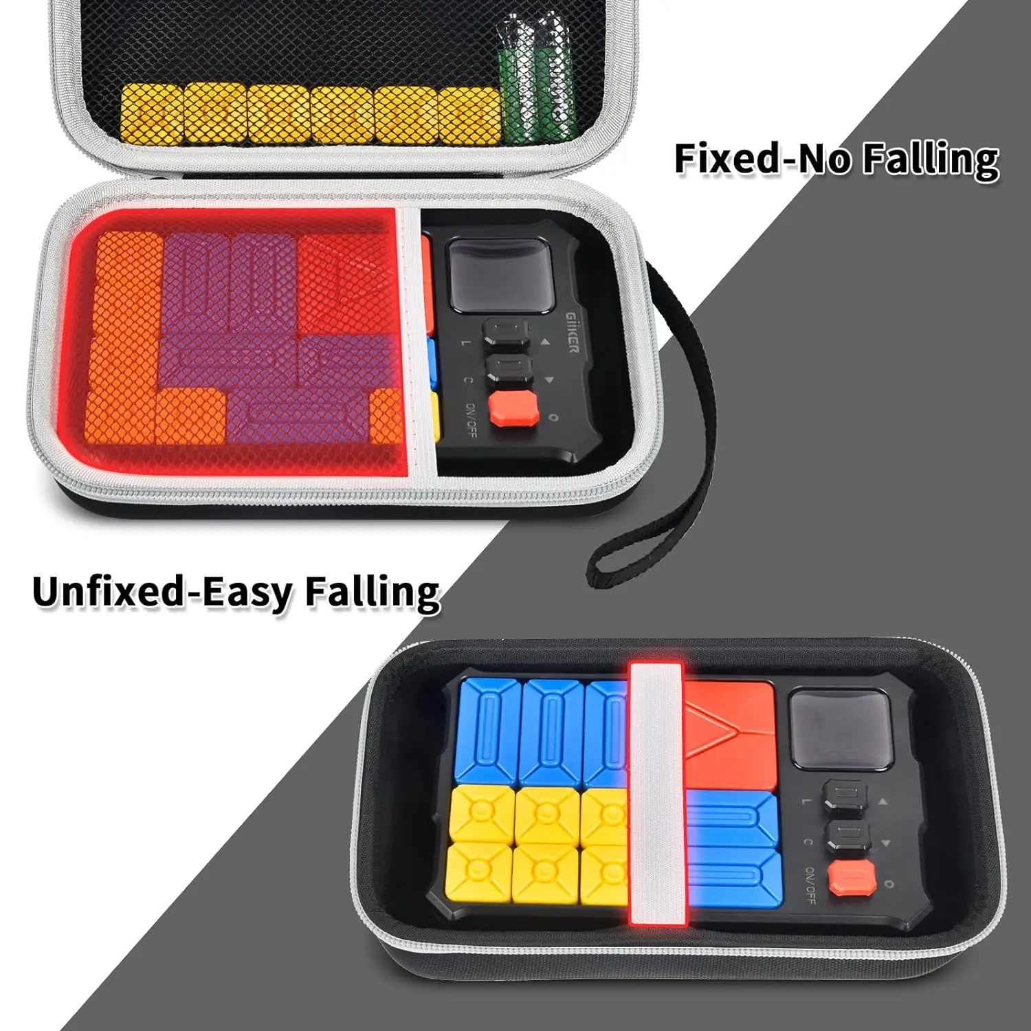 Case Compatible with Giiker Super Slide Brain Games, Brain Teaser Puzzles Organizer Storage Bag, Flow Slider Puzzle storage bags
