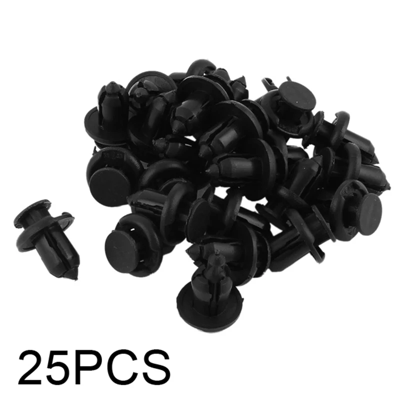 

Truck Push Bumper Car Door 10mm Dia Hole Black Plastic Side Skirts Fasteners Fender 25Pcs Sale Useful Durable Accessories