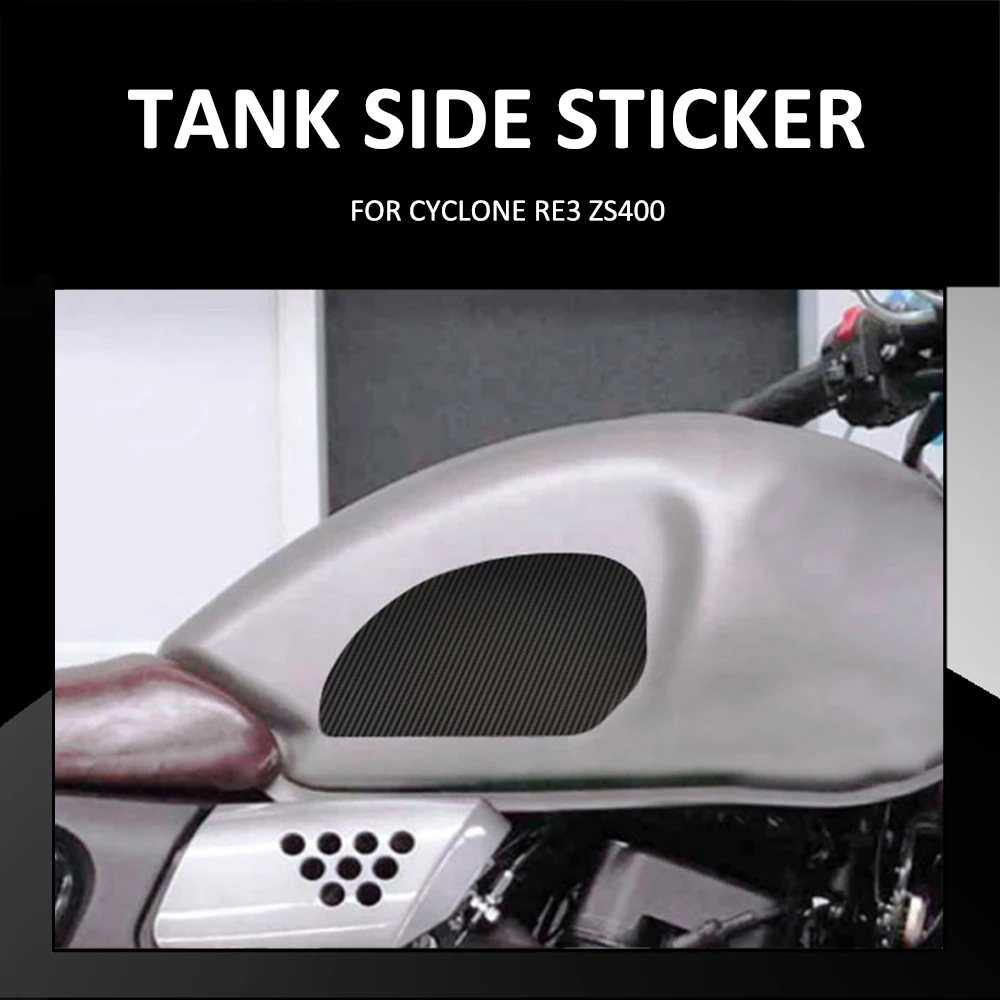 

NEW FOR CYCLONE Cyclone RE3 RE 3 ZS400 ZS 400 Motorcycle Anti Slip Fuel Oil Tank Pad Protector Side Knee Grip Sticker Pads