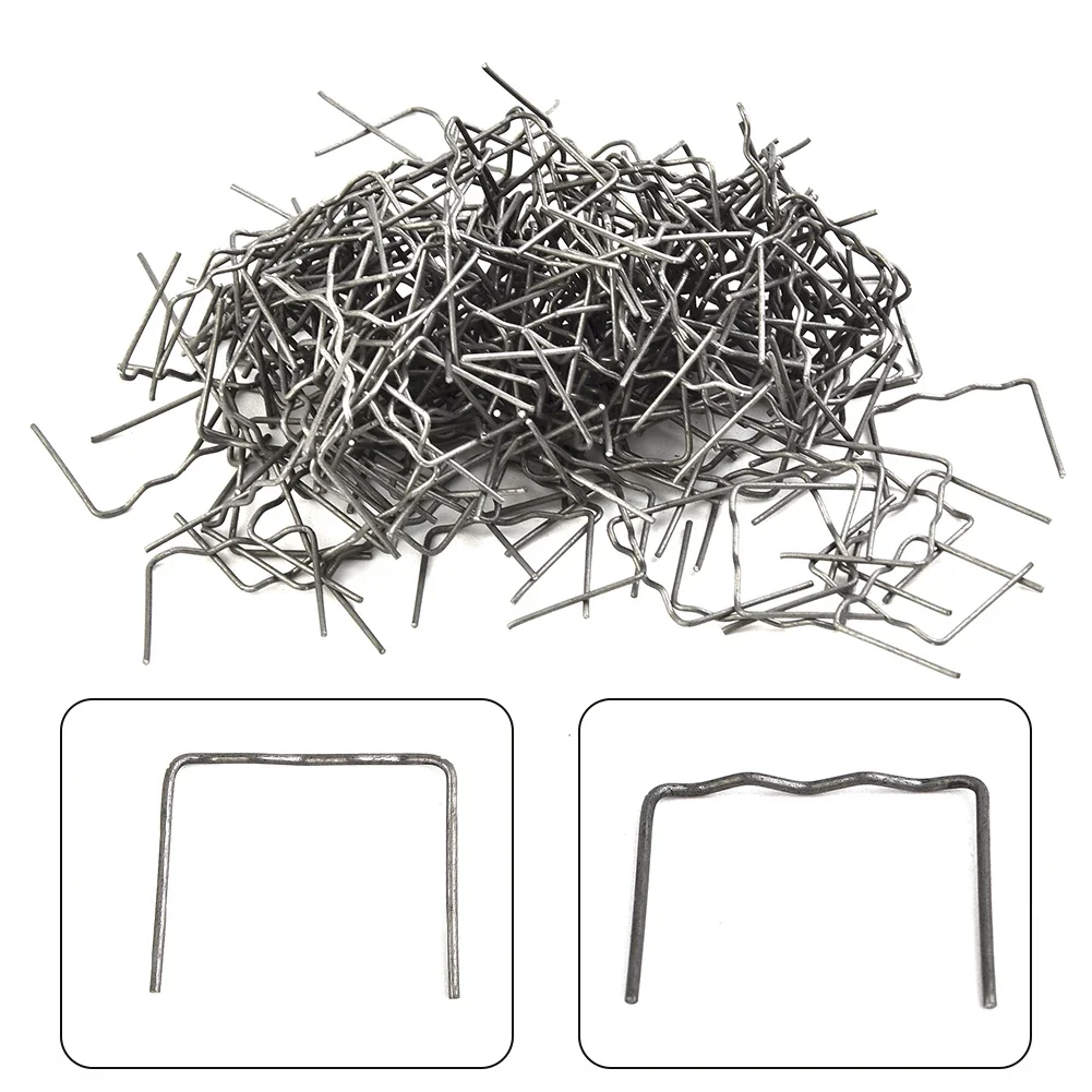 

Pre-cut Hot Stapler Staples 0.6mm 500PCS Flat Staple Parts Repair Stainless Steel For Car Bumper Plastic Welder