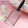 Stainless Steel Cat Litter Scoop - Ergonomic, Durable & Easy-Clean. Ideal for Fine Litter & Waste Management. 4