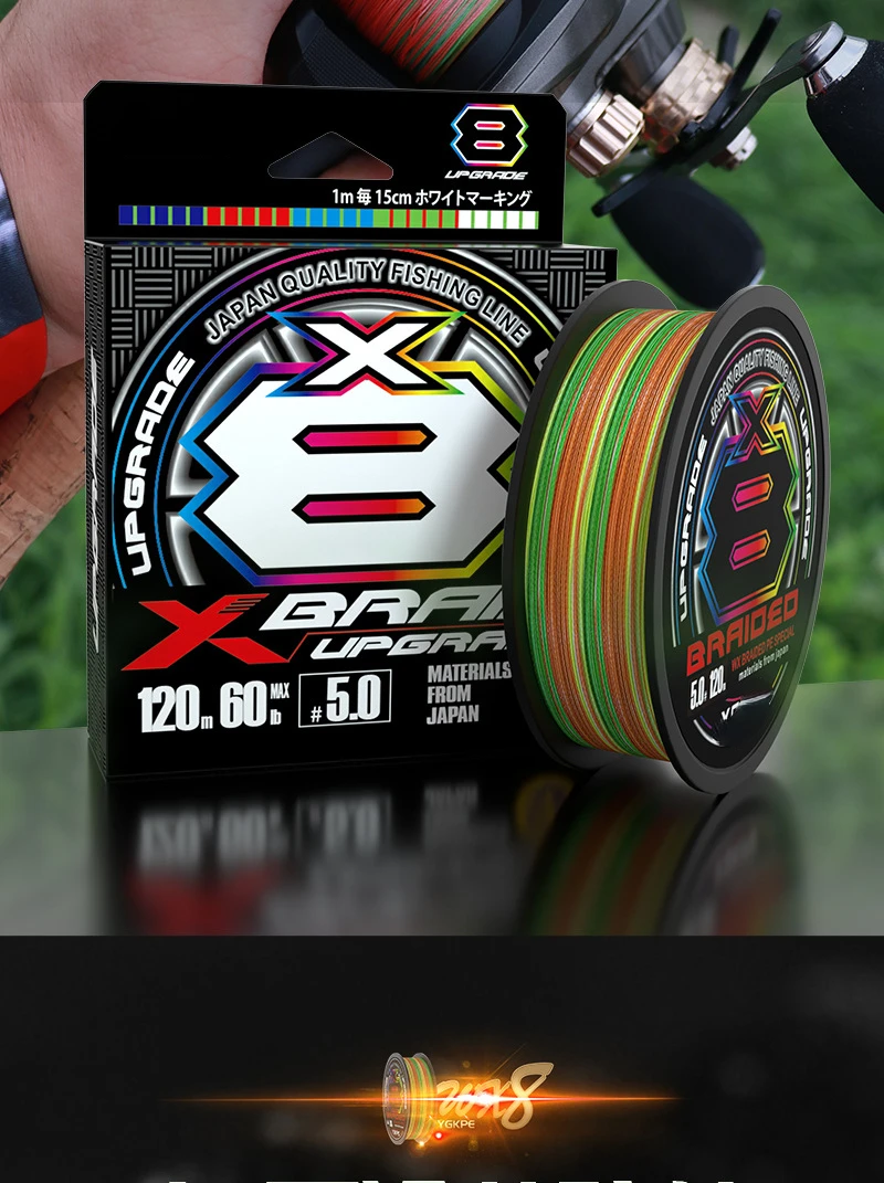 New JAPAN PE X8 UPGRADE Braided Fishing Line 14LB-80LB Multicolored Sinking  Type High Stength PE Line for Carp Bass Fishing Reel - AliExpress