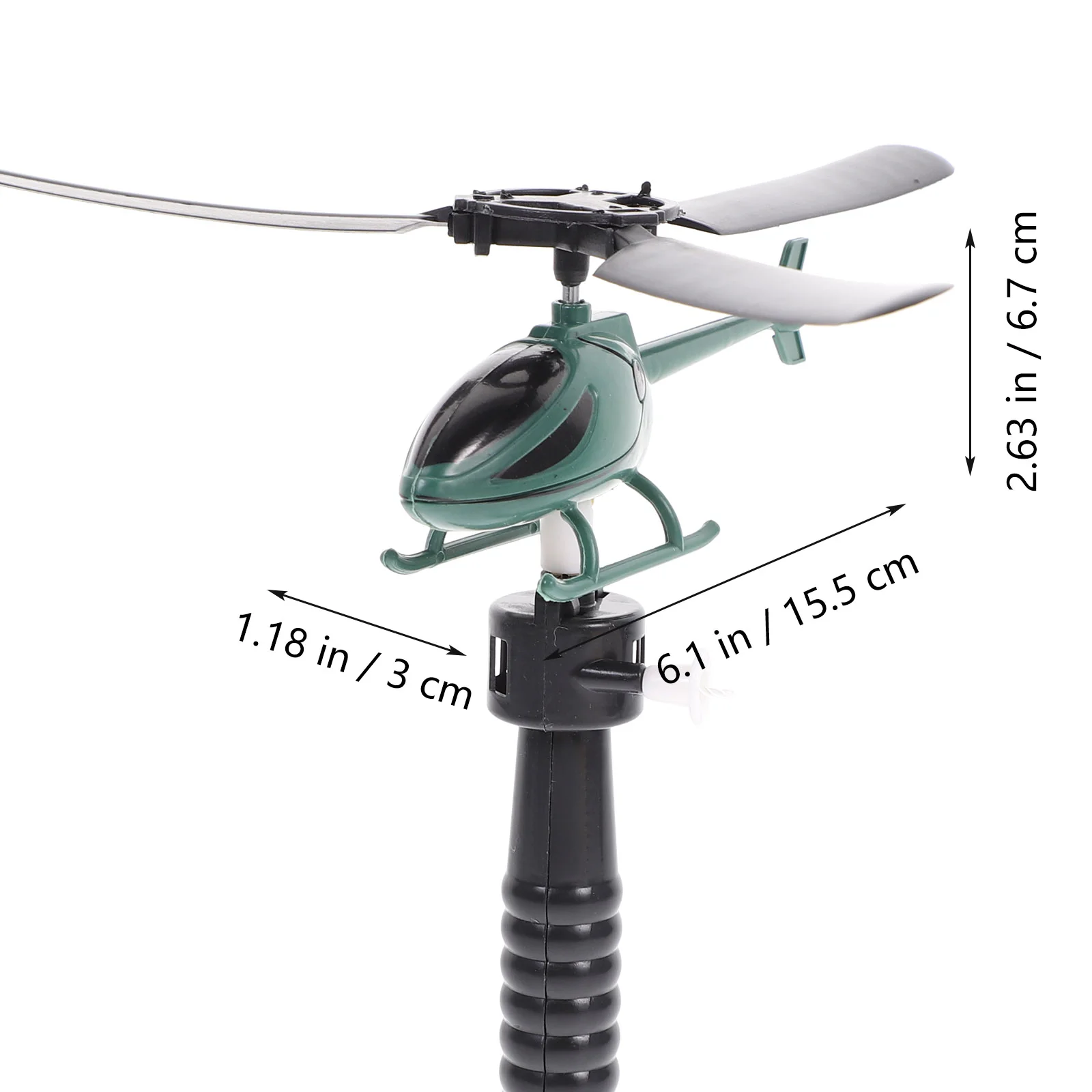 Pull String Helicopter Toy Creative Funny Copter Toy Educational Gift Toy for Children Kids (Random Color) 6