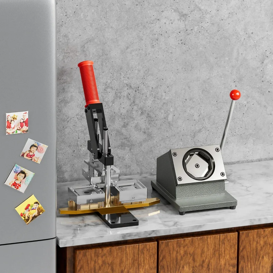 Square Refrigerator Magnet Maker DIY Badge Machine