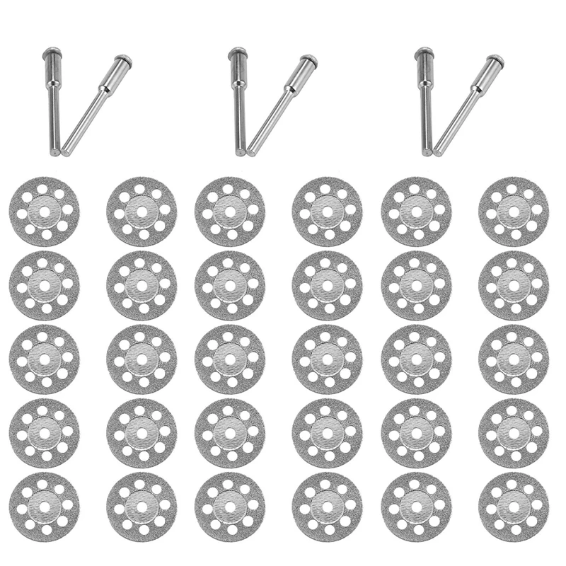 

Big Deal 30Pcs Accessories 20Mm Diamond Cutting Disc For Metal Grinding Wheel Disc Mini Circular Saw For Drill Rotary Tool