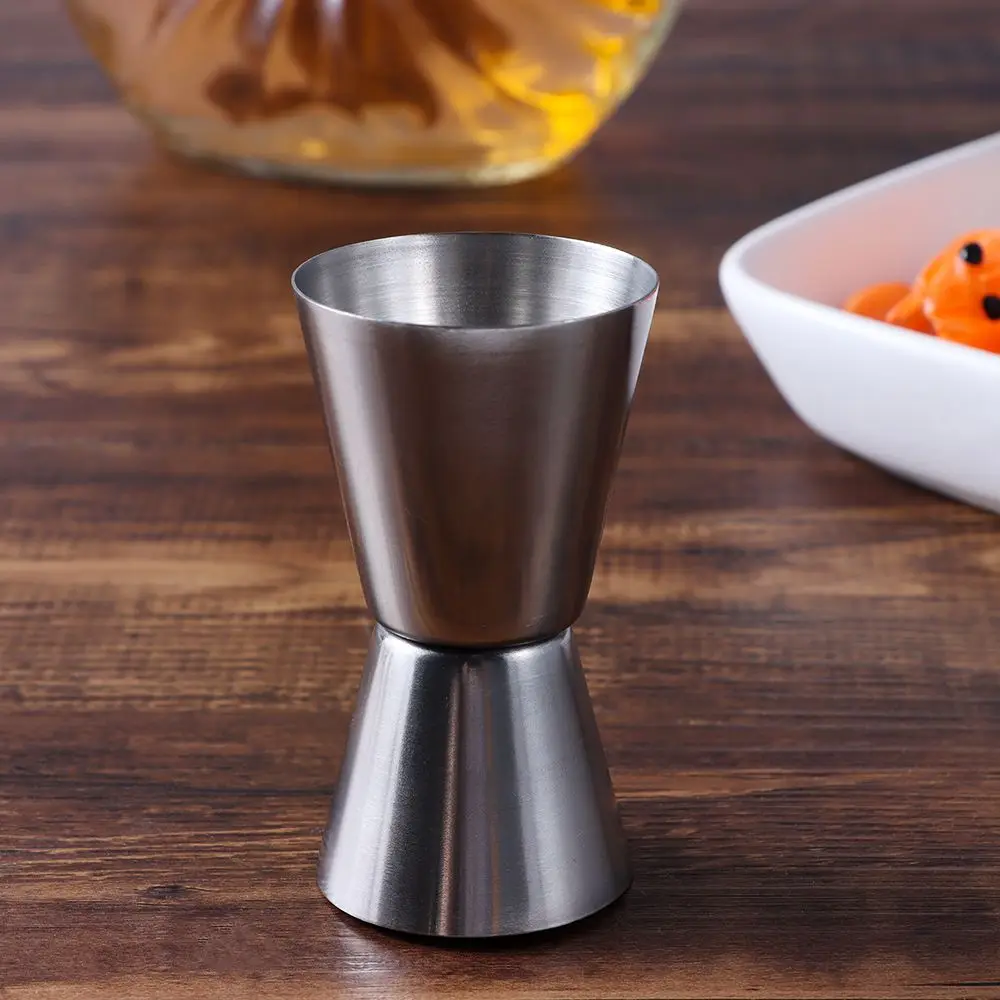 S2e16d7d7d15c49aab6a4d41aa5b3ce17v Dual Shot Measure Cup Stainless Steel Measure Jigger Cocktail Mug Drinking Spirit Barware Kitchen Gadgets Bar Tools Mallzona