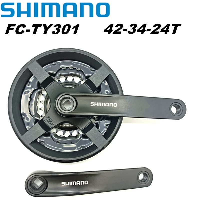 Shimano Tourney FC-TY301 Bike Cranset MTB Square Hole Crankset FC-TY301 ...