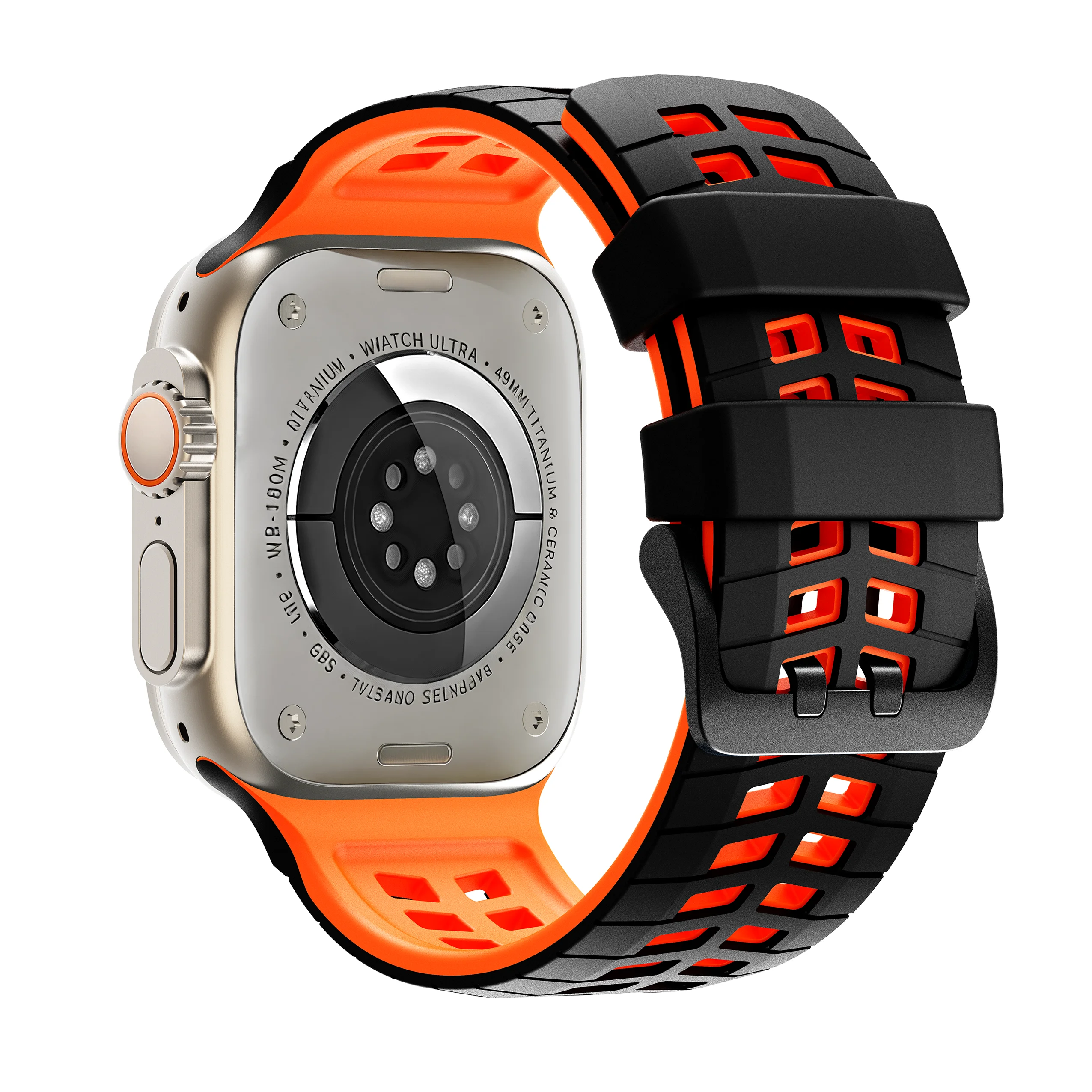 Atmungsaktives Armband für Apple Watch Ultra 3 2 Series 11 10 9 7 8 6 SE 49mm 45mm 46mm 42mm 44mm Silikonarmband Correa iWatch Armband – Detail 14