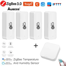 

Tuya ZigBee Smart Home Temperature And Humidity Sensor Smart Life App Control With Alexa Google Assistant And Tuya Zigbee Hub