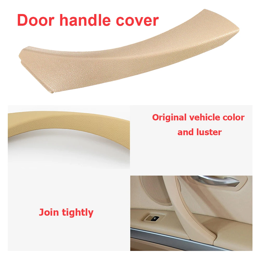 Interior Door Handles Easy Installation Inner Door Handle Panel Pull Trim Cover for BMW E90 E91 316318/320/325/328/330/335