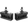 2Pcs Quick Change CNC Lathe Tool Post Turning Facing Holder Holder for Lathes Tools-250-201 & 250-202 2