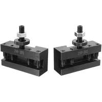 2Pcs Quick Change CNC Lathe Tool Post Turning Facing Holder Holder for Lathes Tools-250-201 & 250-202 2