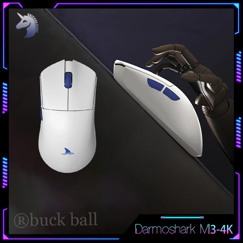 Игровая мышь Darmoshark M3-4K M3S M3, легкая беспроводная компьютерная игровая мышь с Bluetooth, 3-режимная мышь для киберспорта PAW3395, мышь для ноутбука
