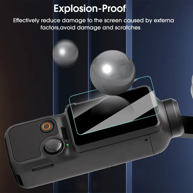 Film en verre trempé pour DJI OSMO Pocket 3, protecteur d'écran, Film d'objectif anti-rayures, housse de protection pour accessoires DJI Pocket 3 6