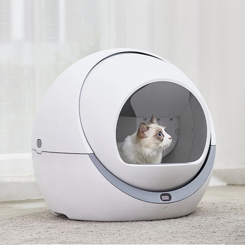Fully Enclosed Cat Litter Box Smart Automatic Cats Cleaning Toilets Splashproof Deodorizing
