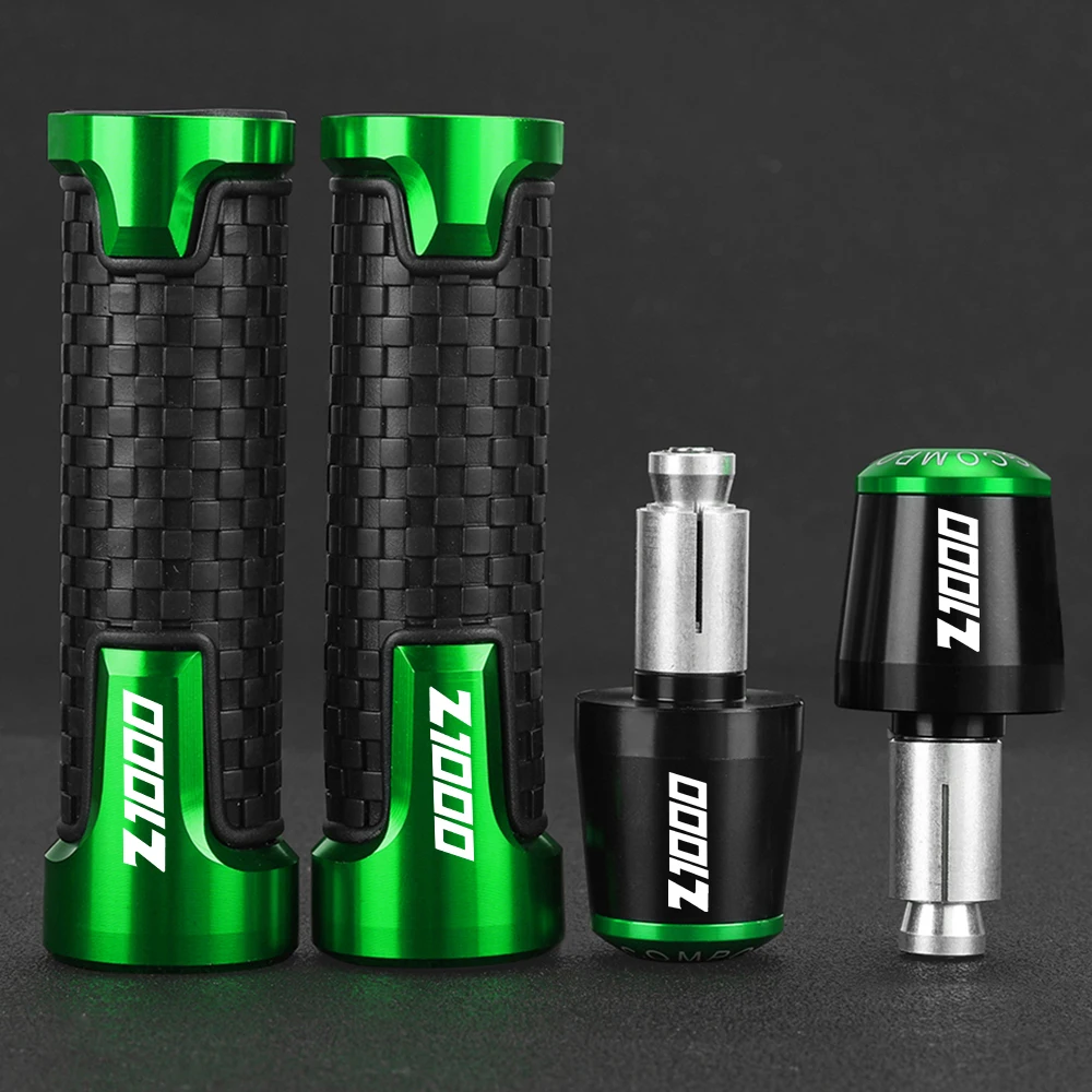 

CNC 22MM Motorcycle 2023 2022 Handlebar Grips Handle Bar Cap End Plugs FOR Kawasaki Z1000 2011-2021 2020 2019 2018 2017 2016 15