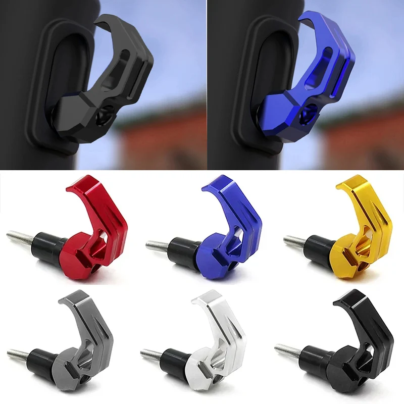 Motorcycle Universal CNC Aluminium Alloy Holder Cargo Hook Luggage Bag Hanger Helmet Claw Motorbike Accessories
