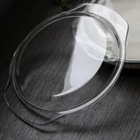 Microwave Oven Glass Lid Covers Anti Splatter Plate Food Pot Steamer for Use Dish 2