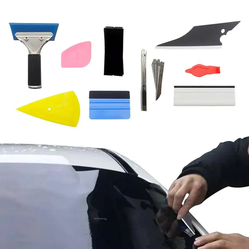 

Car Window Tint Tools Kit Durable Vehicle Glass Protective Film Installing Tool Used For Wallpaper Decal Sticker