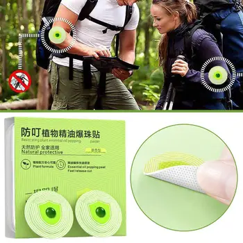 Cerotti Antizanzare con Olio Essenziale Vegetale, Adesivi Repellenti per Adulti, Cerotti Repellenti per Campeggio, Essenziali per Attività all'Aperto