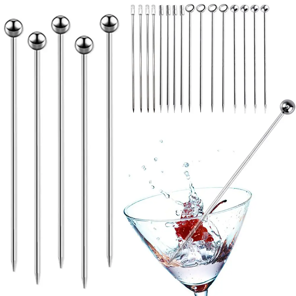 Fruit Fork Food Picks Food Toothpicks Reusable Kitchen Tools Drinks Party Bar Fruit Sticks Fruit Fork Toothpicks Cocktail Picks DIY