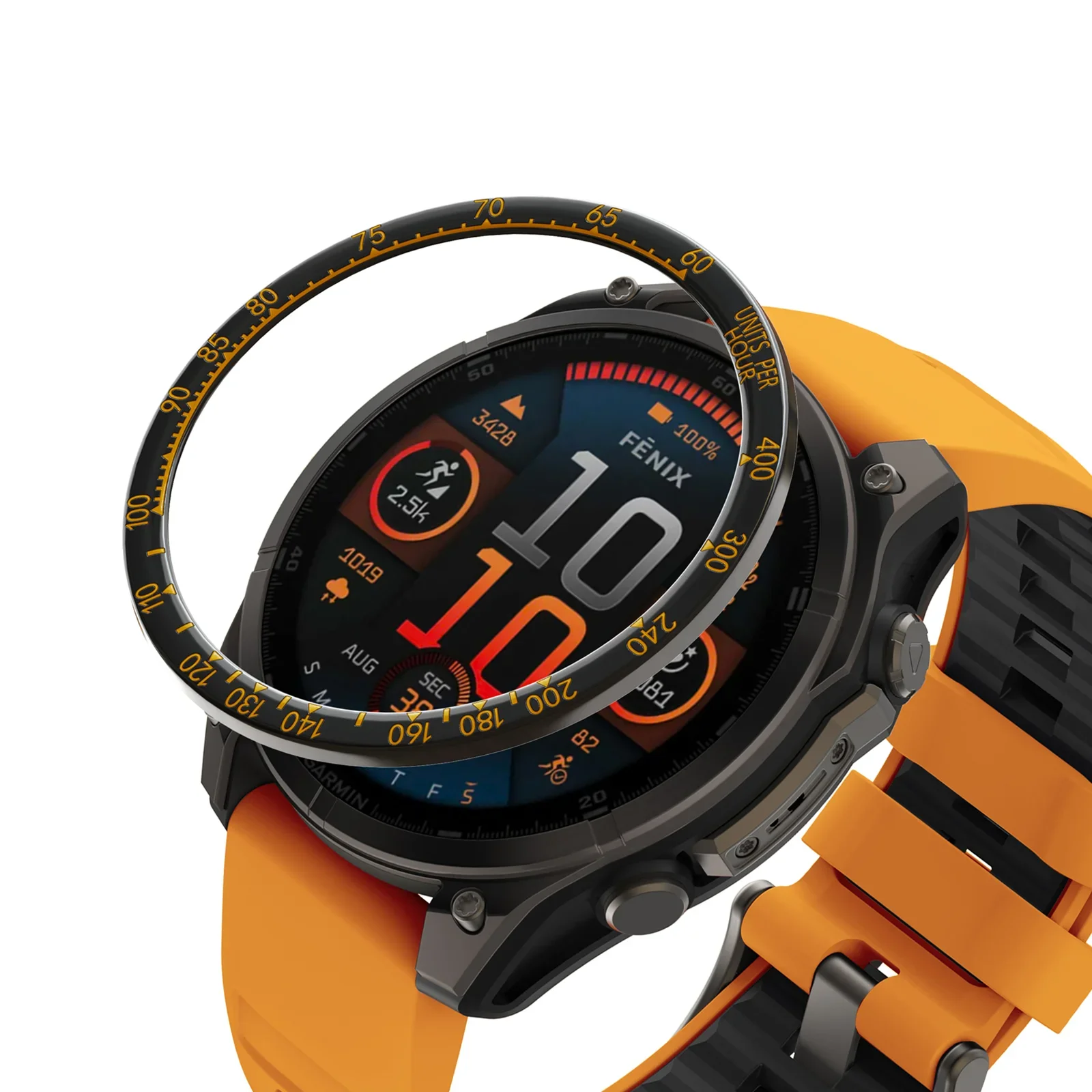 Mod Watch Metal Bezel for Garmin Fenix 8 51mm 47mm 43mm Alloy Time/Speed Scale Frame Protective Ring Fenix8 51mm Refit Bumper