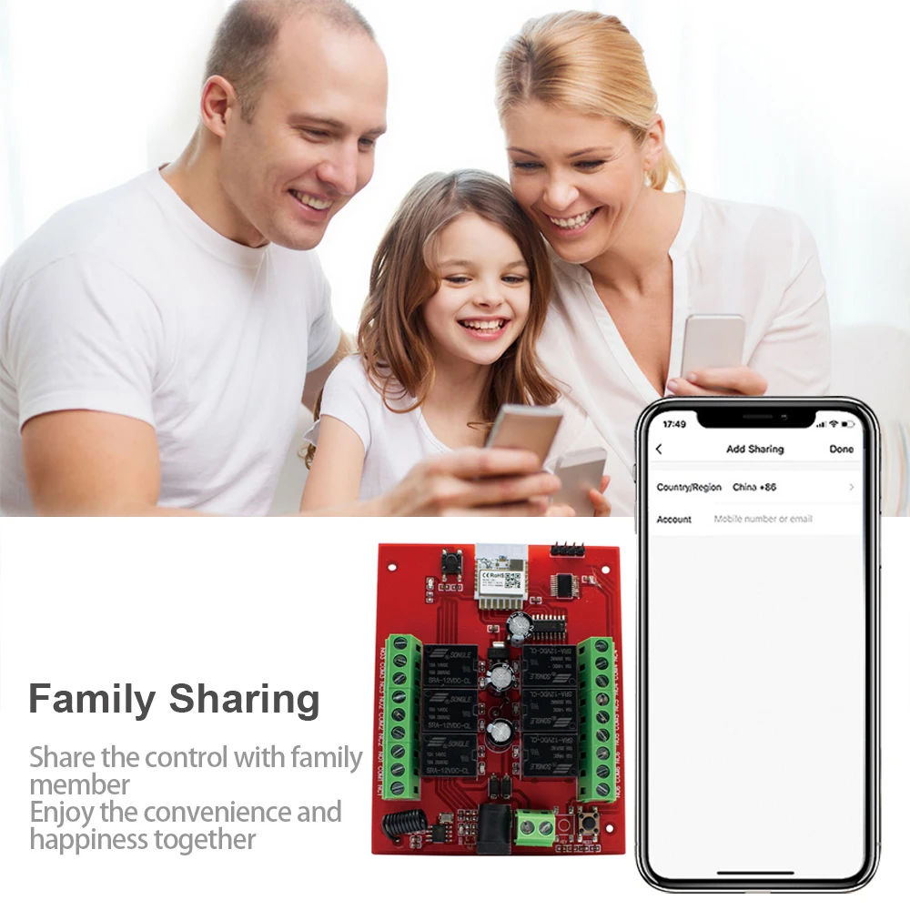 Módulo de Relé Inteligente Universal Tuya Canais Wifi sem Fio 6ch rf Receptor de Controle Remoto Trabalhar com o Google Home Alexa - Image 2