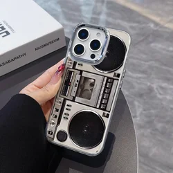 Vintage - Inspired Transparent Soft Phone Case with Retro Recording Device Design for Redmi A3 4G (LYK - 294LY88493A1)