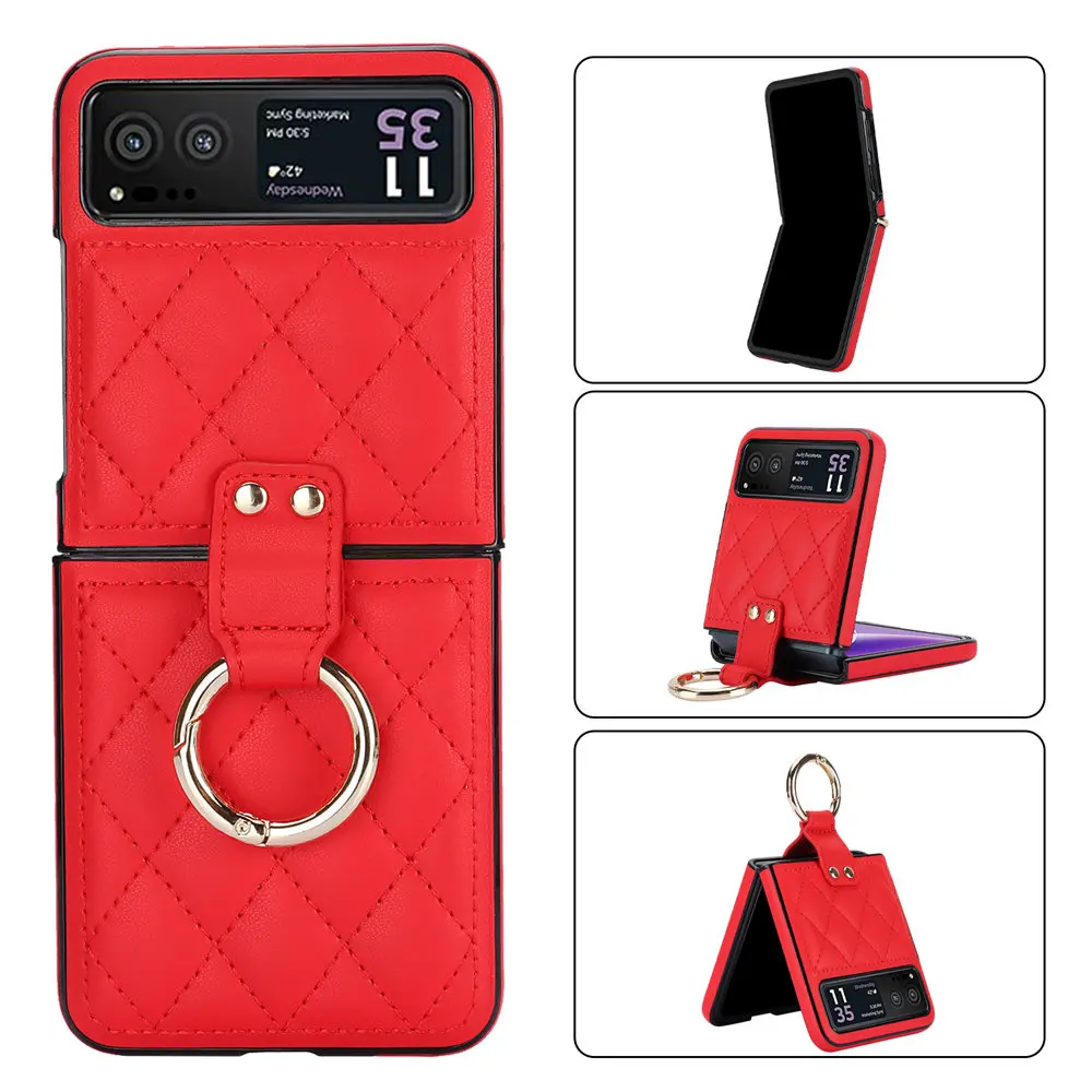 Leopard Print Leather Ring Case - Stylish Slim Cover s